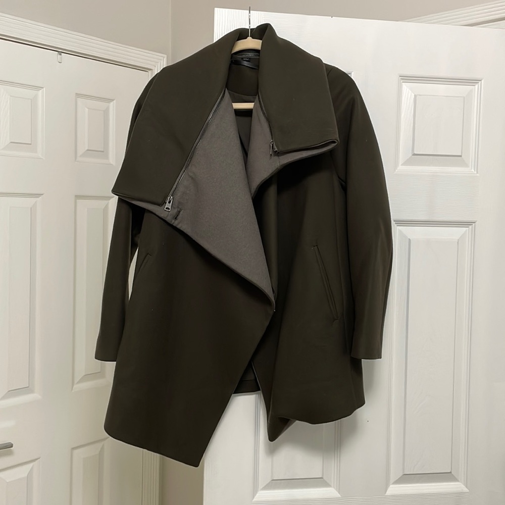 All saints jacket with asymmetrical collar